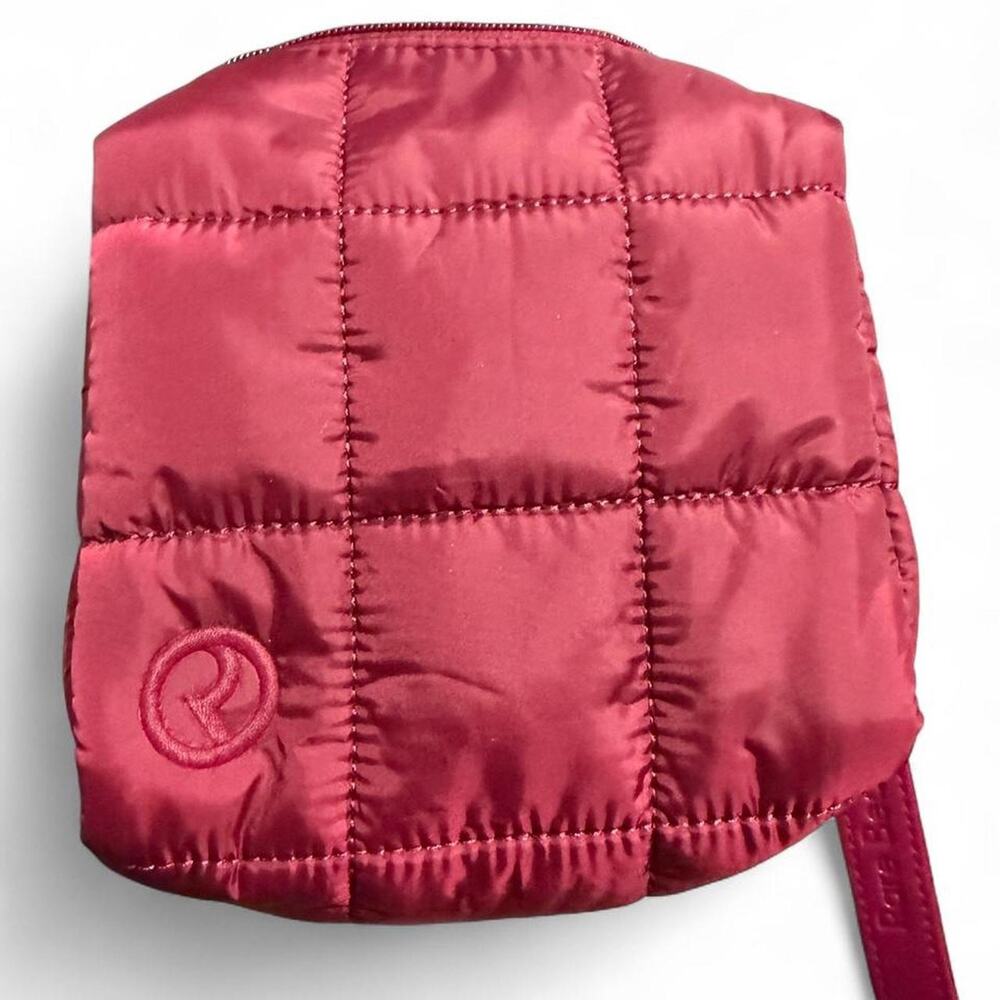 Rare Beauty Mini Puffer Cosmetic Bag - Berry Maroon - Selena Gomez